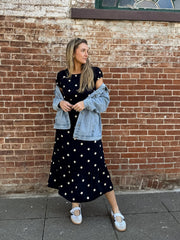 Colette Polka Dot Midi Dress