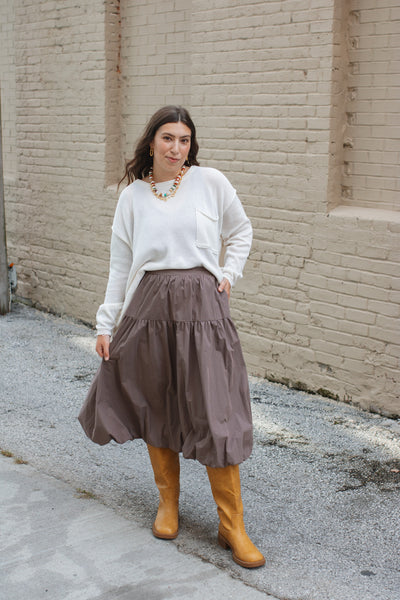 Dani Bubble Midi Skirt