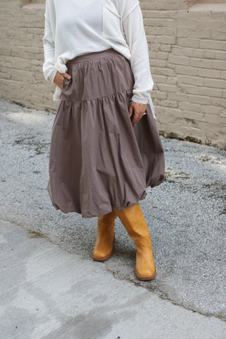 Dani Bubble Midi Skirt