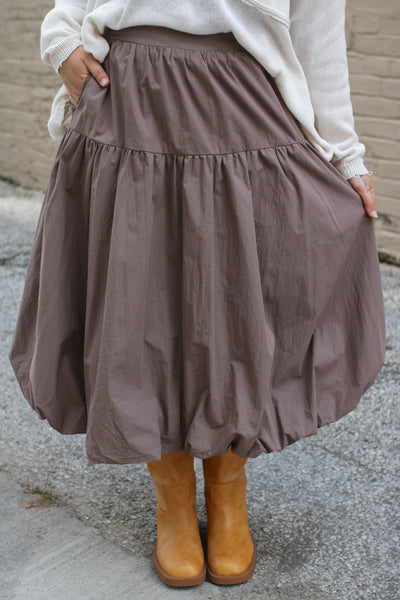 Dani Bubble Midi Skirt