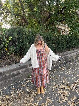 Stevie Plaid Maxi Dress