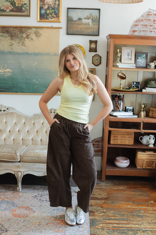 Ricky Lace Ribbed Knit Tank