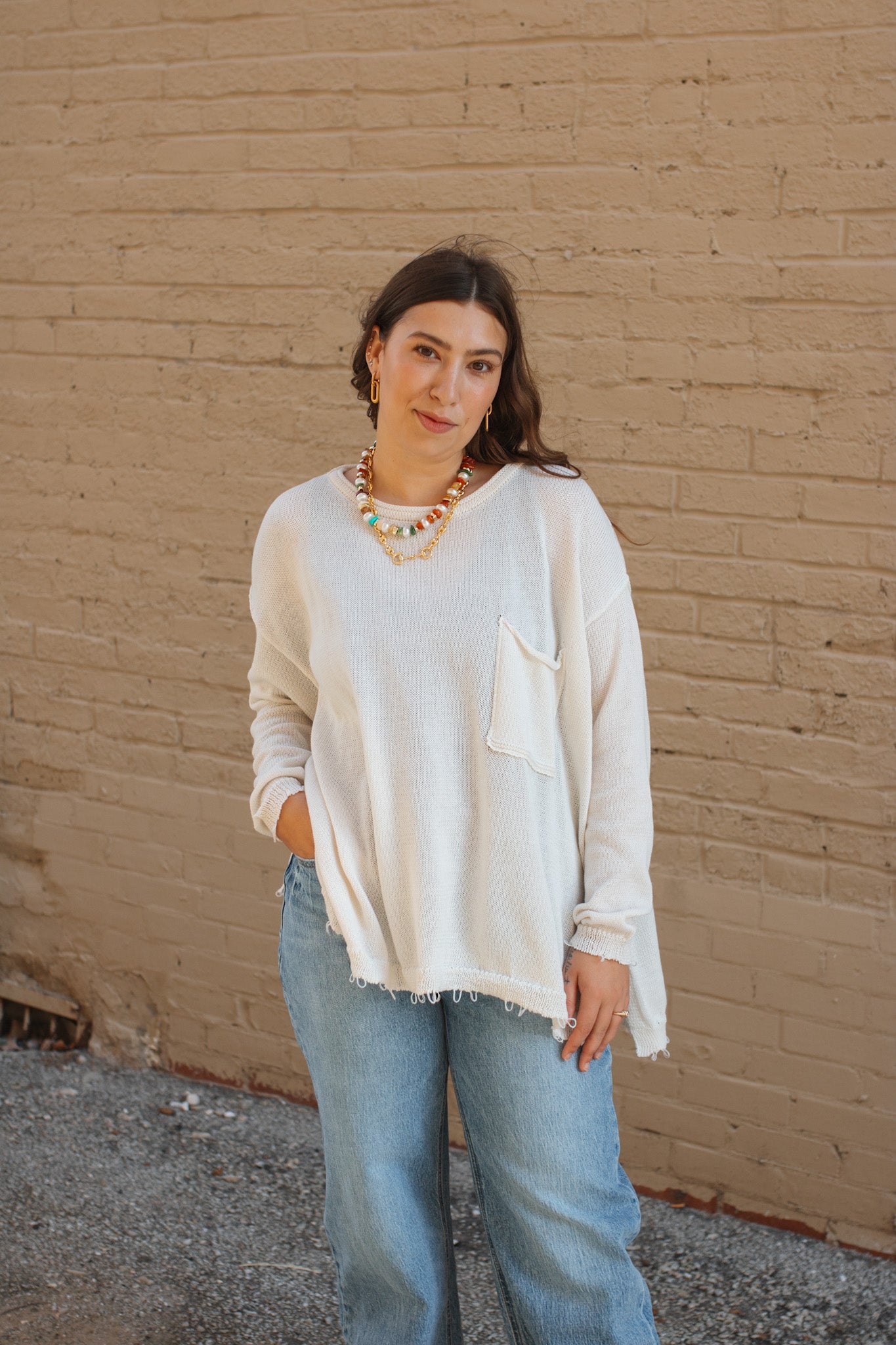 Lex Oversized Lightweight Sweater