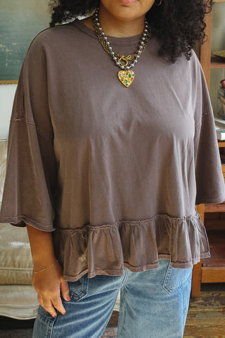 Emilee Relaxed Ruffle Tee