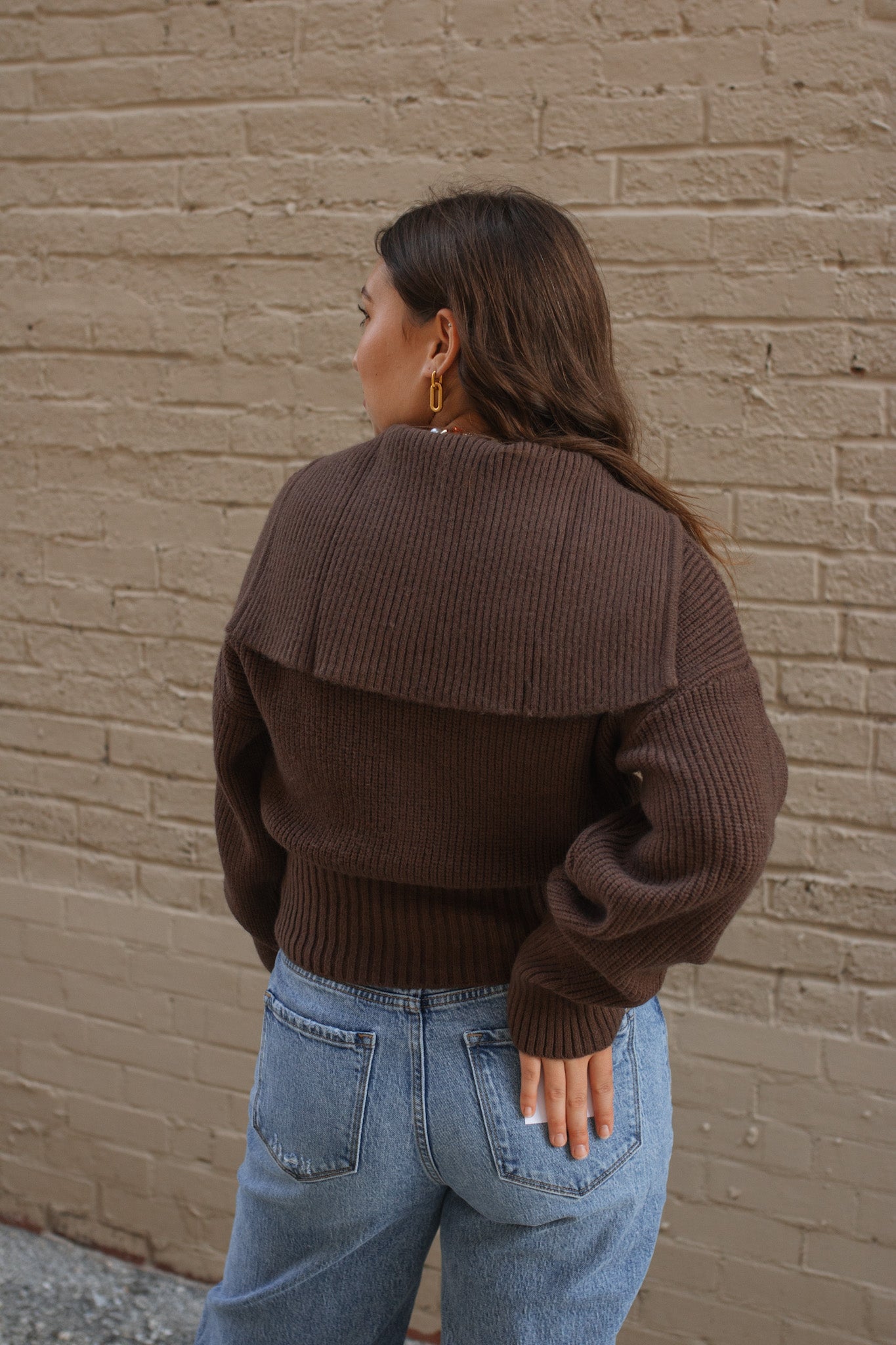 Abby Ribbed Double Zip Sweater