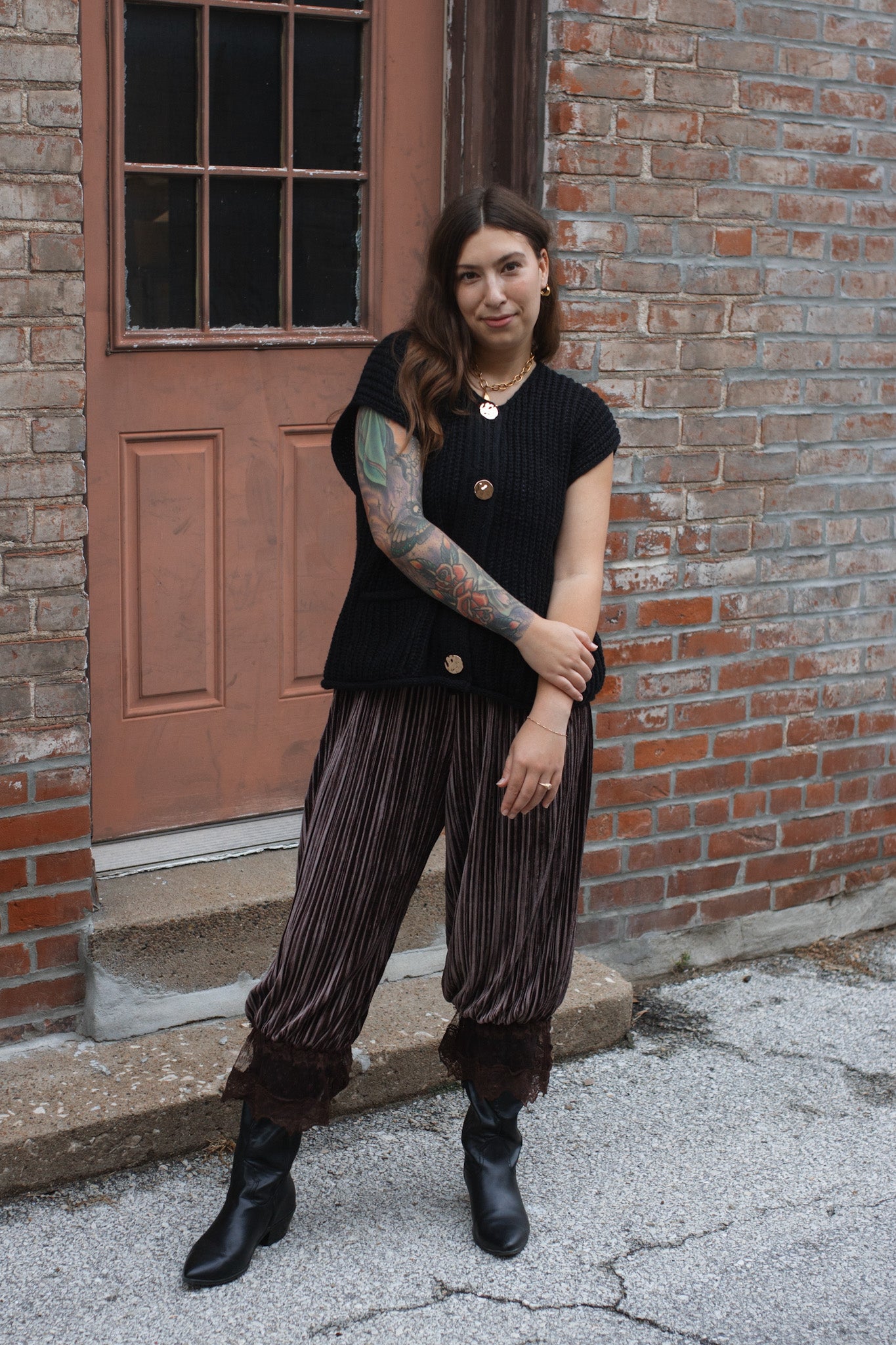 Sylvie Velvet Bloomer Pants