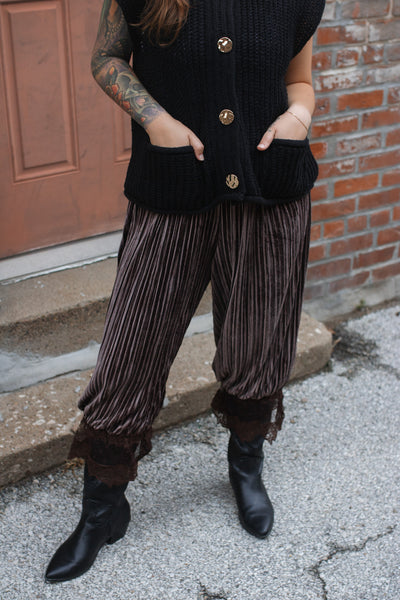 Sylvie Velvet Bloomer Pants