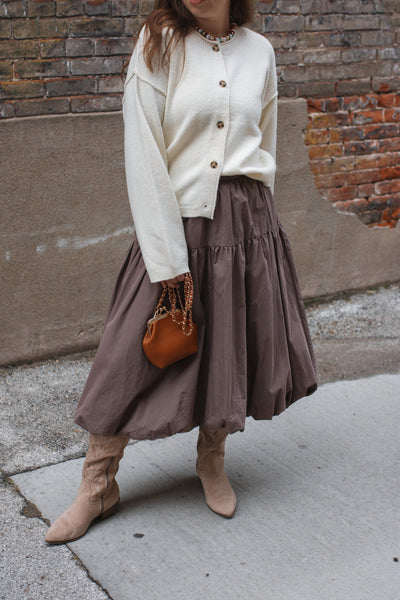 Dani Bubble Midi Skirt