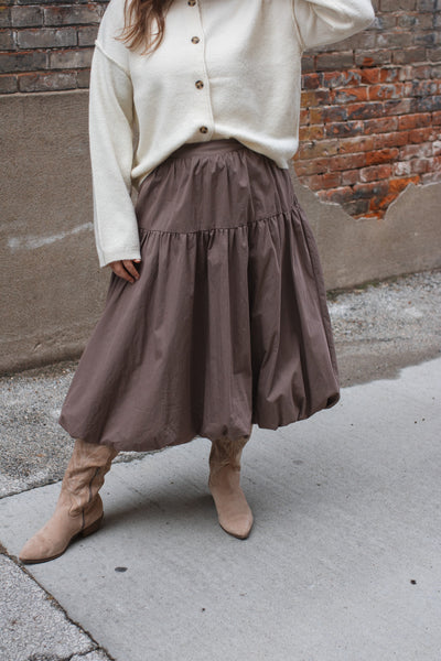 Dani Bubble Midi Skirt