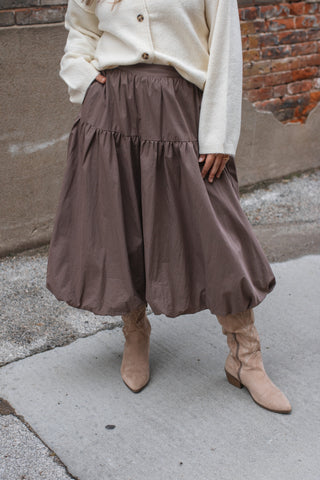 Dani Bubble Midi Skirt