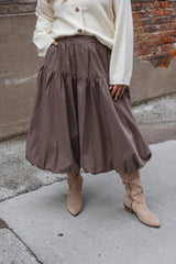 Dani Bubble Midi Skirt