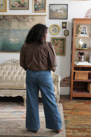 Bennett Drawstring Wide Leg Jeans