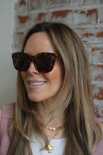Center Stage Polarized Sunglasses | Tortoise