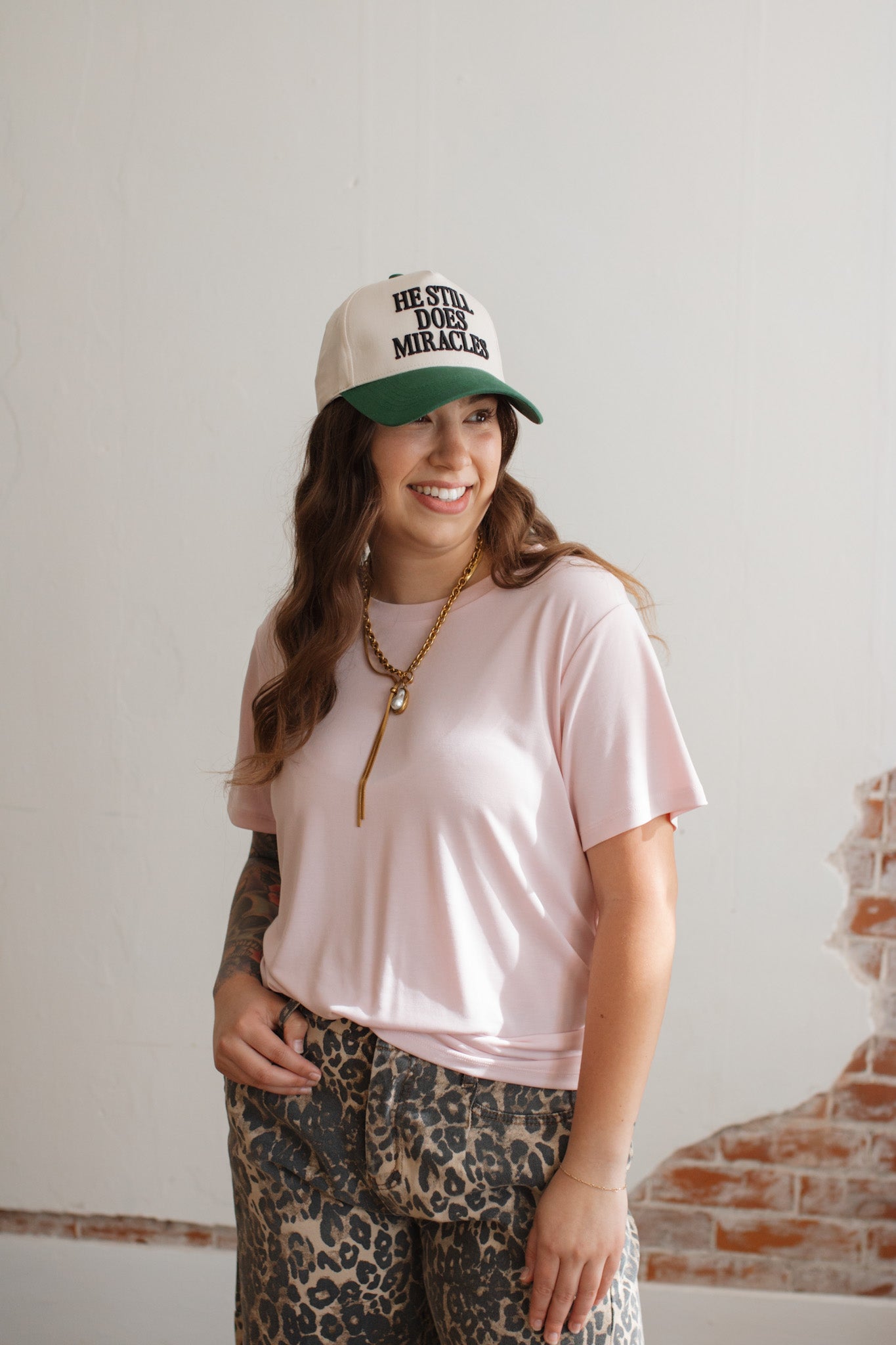 Riley Relaxed Boyfriend Tee | Blush