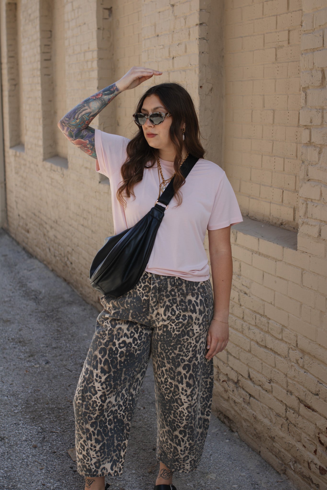 Riley Relaxed Boyfriend Tee | Blush