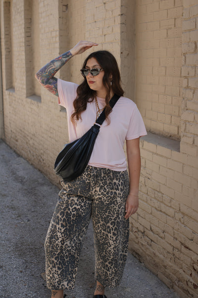Riley Relaxed Boyfriend Tee | Blush
