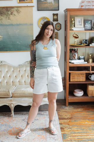 Ricky Lace Ribbed Knit Tank