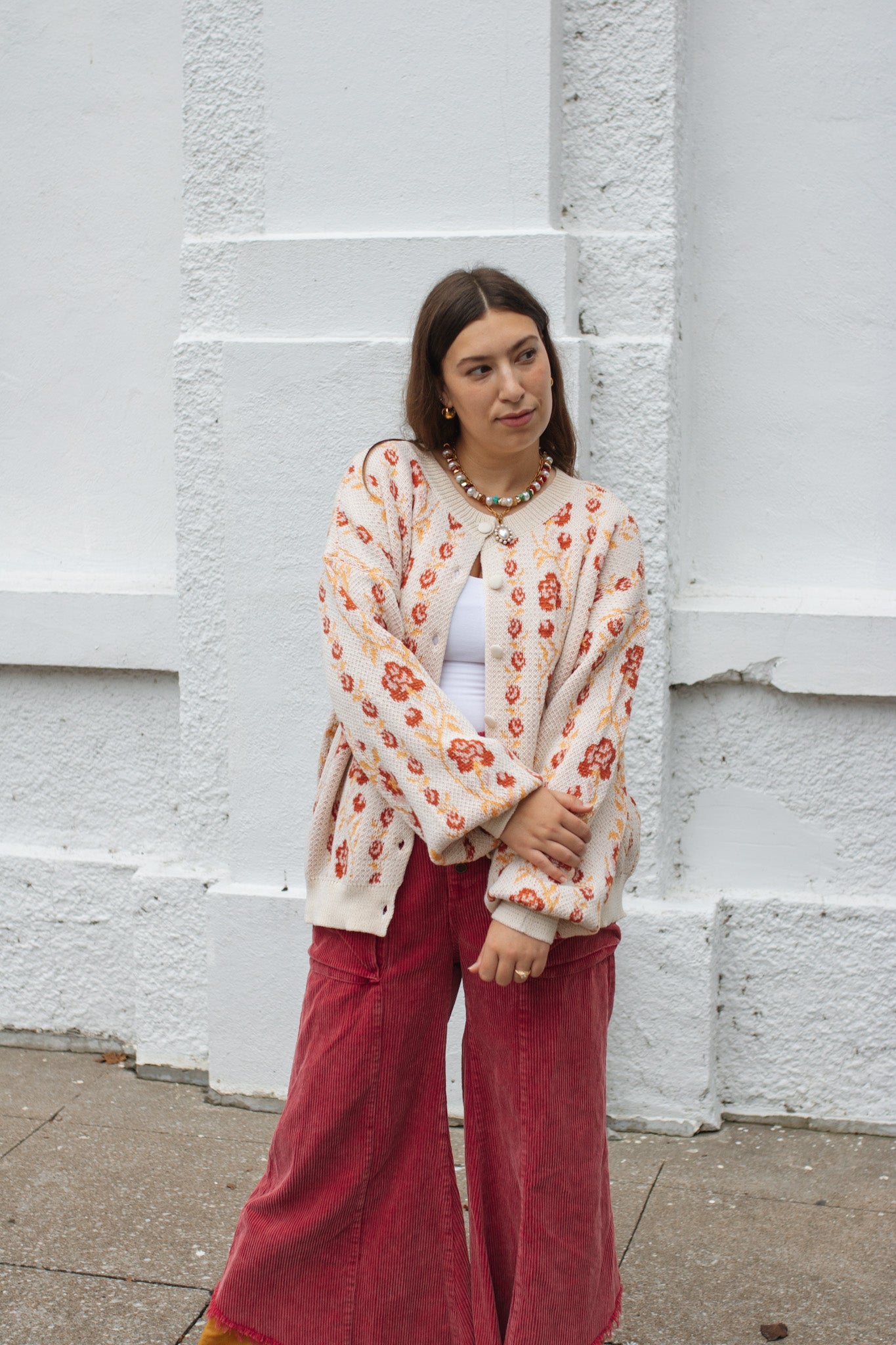 Eloise Floral Knit Cardigan