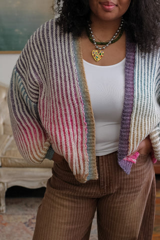 Penny Rainbow Knit Cardigan