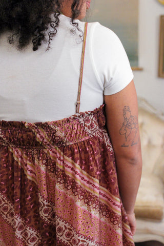 Frankie Mixed Print Smocked Maxi Dress