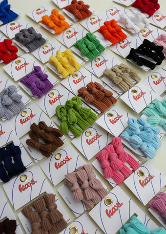 KAXI Bow Slick Back Ponytails | Set of 3