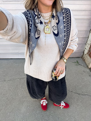 Blake Knit Long Sleeve Oversized Sweater