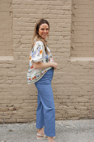 Fiona Floral Button Up Blouse