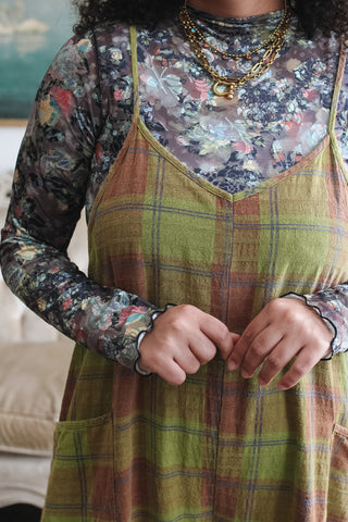 Reese Plaid Oversized Jumpsuit