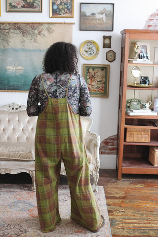 Reese Plaid Oversized Jumpsuit