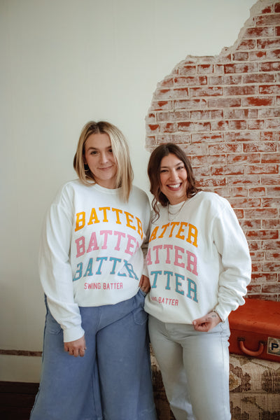 Batter Batter Crew Neck Sweatshirt