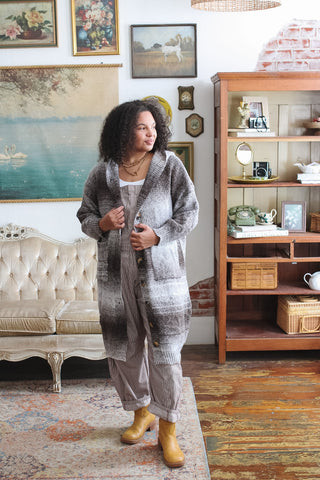 Teddy Long Knit Cardigan