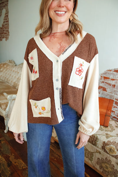 Love Letters Embroidered Cardigan