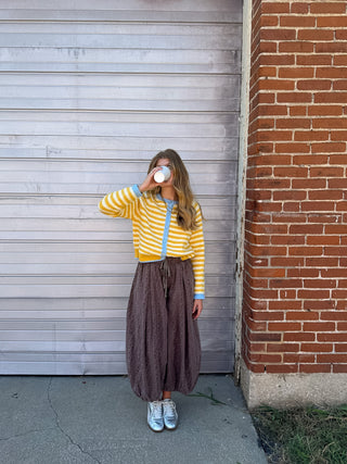 Chandler Striped Knit Cardigan