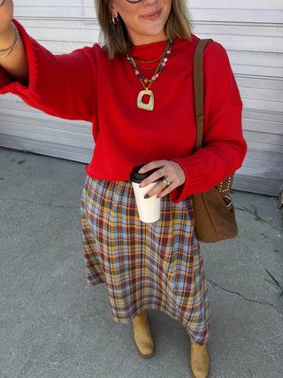 Logan Mock Neck Knit Sweater