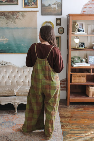 Reese Plaid Oversized Jumpsuit