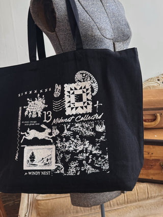Windy Nest Postcard Tote Bag