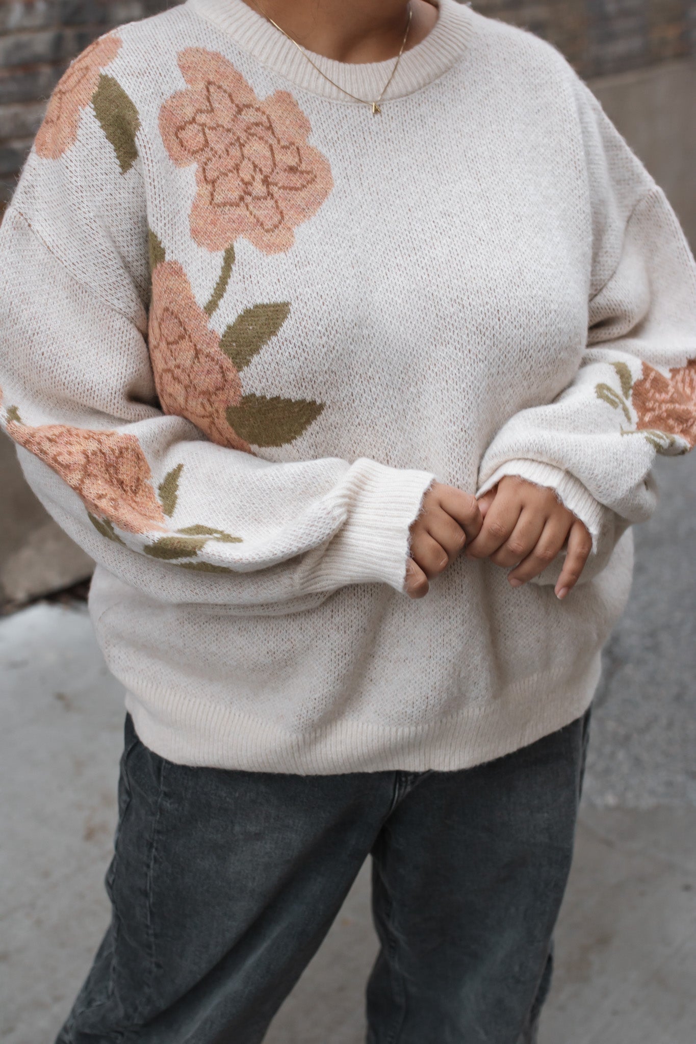 Esmé Floral Knit Sweater