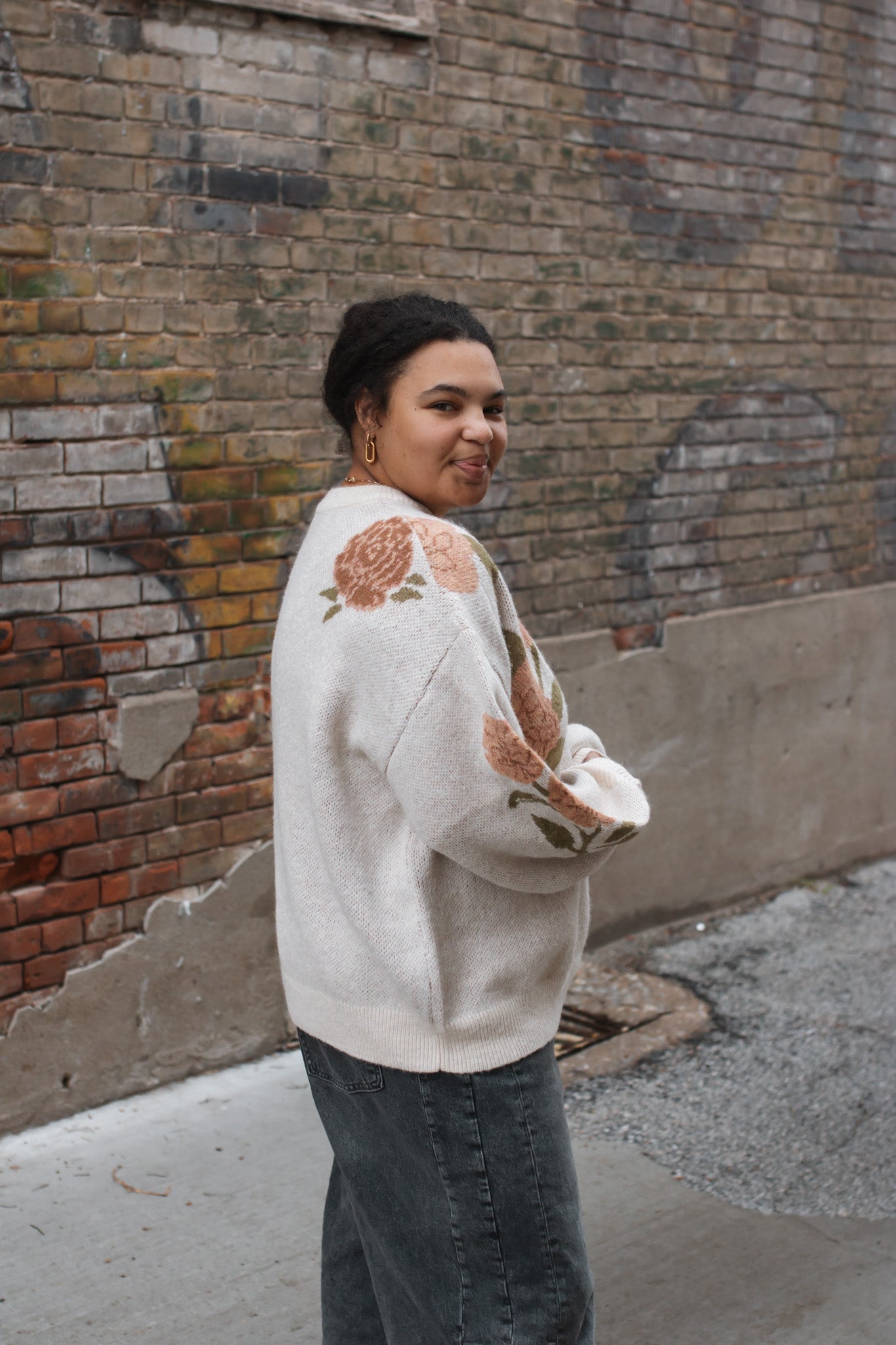 Esmé Floral Knit Sweater