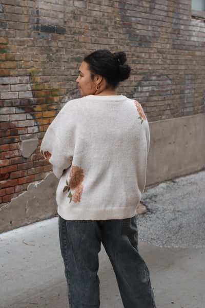 Esmé Floral Knit Sweater