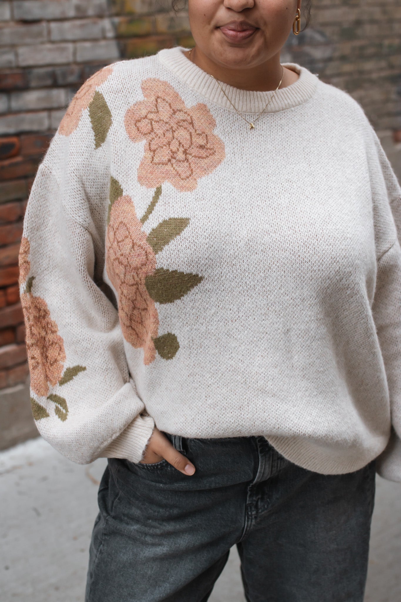 Esmé Floral Knit Sweater