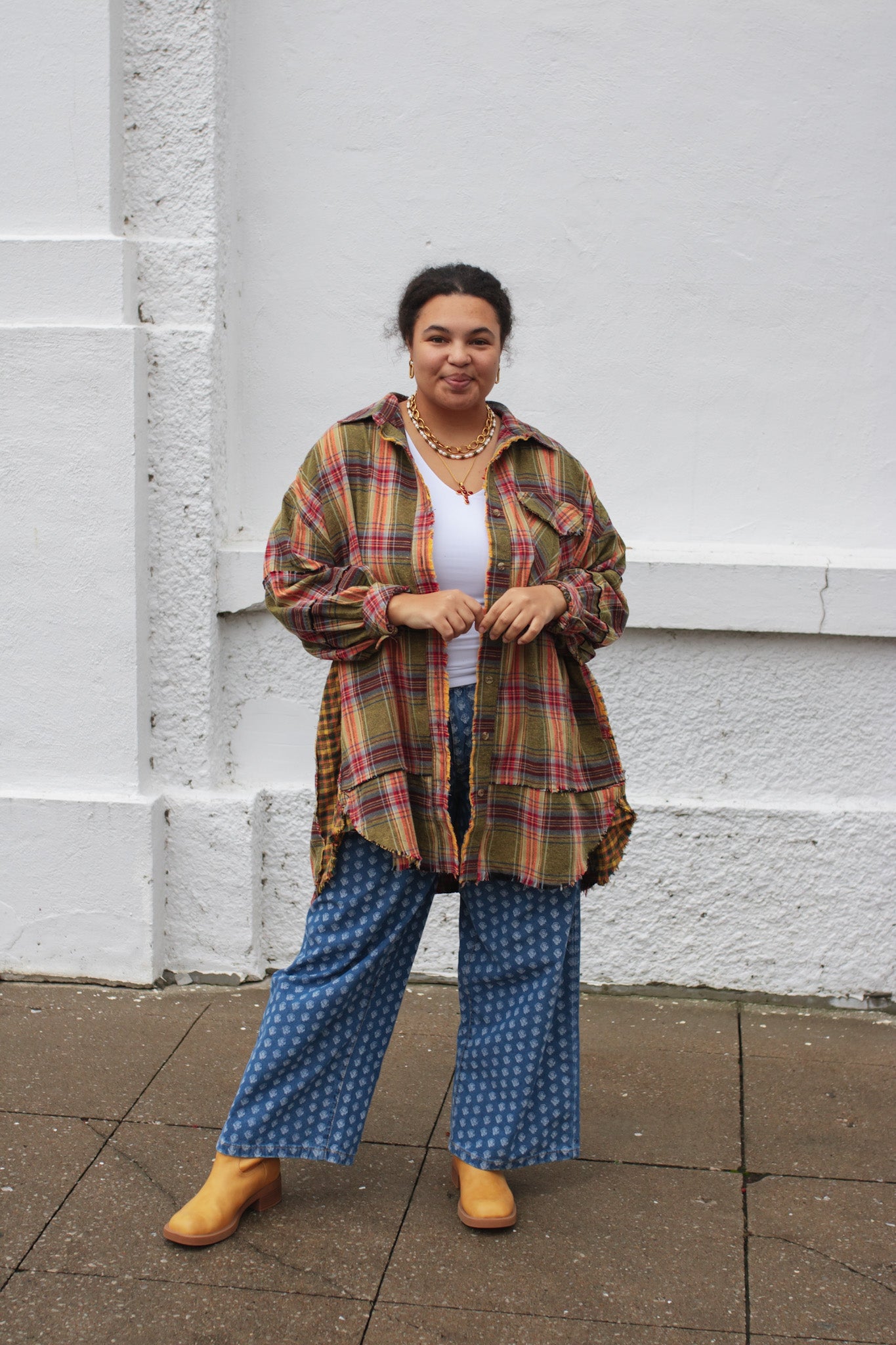 Stella Plaid Oversized Flannel