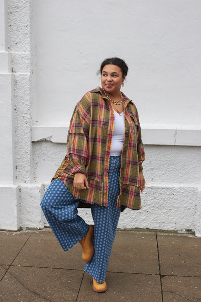 Stella Plaid Oversized Flannel