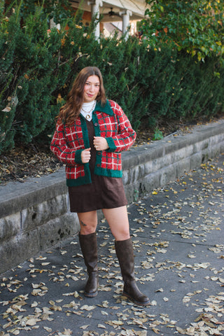 Lucy Chunky Plaid Cardigan