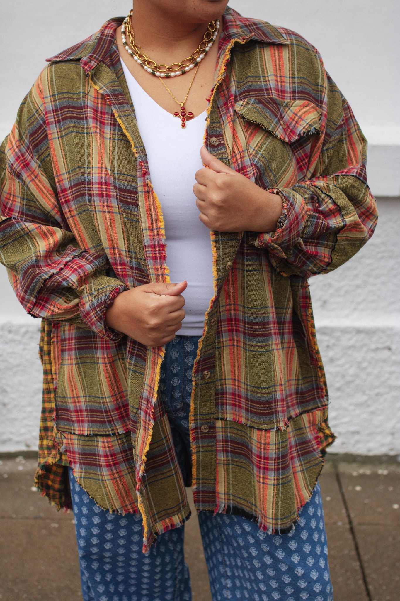 Stella Plaid Oversized Flannel