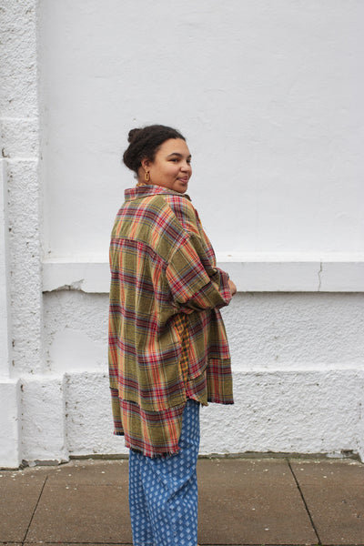 Stella Plaid Oversized Flannel