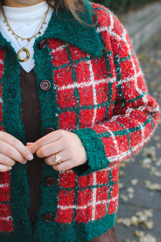Lucy Chunky Plaid Cardigan