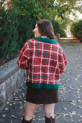 Lucy Chunky Plaid Cardigan
