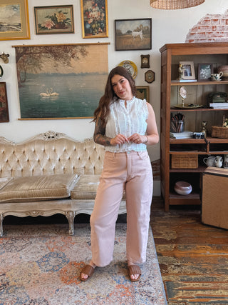 Wylie Striped Barrel Jeans