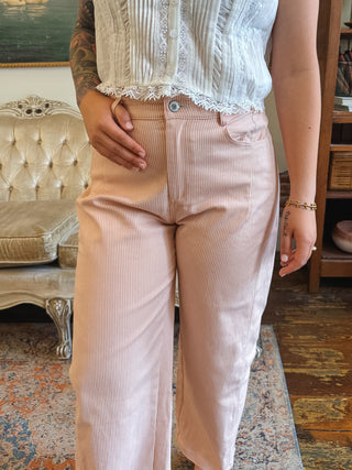 Wylie Striped Barrel Jeans