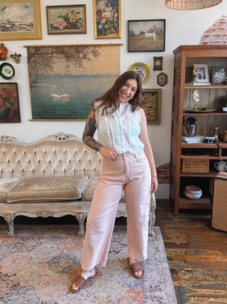 Wylie Striped Barrel Jeans
